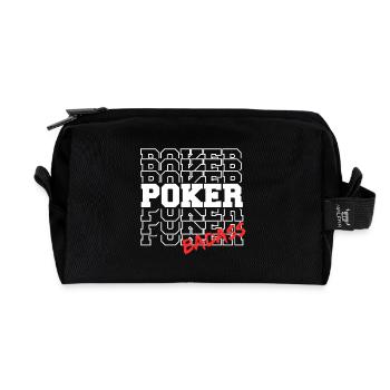Poker Badass BLC - Trousse de toilette en tissu recyclé - noir - Devant