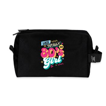 Wie total 80er-Jahre-Retro-Vibes - Recycelte Kulturtasche - Schwarz - Vorne