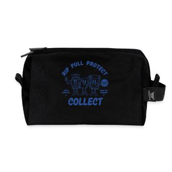 Rip Pull Protect Collect Trading Card Booster Crew - Recycled Toiletry Zip Bag - black - Front