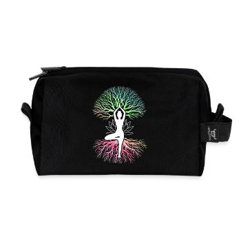 Yoga Meditation Training Yoga Lover Yoga Class - Recycled Toiletry Zip Bag - black - Front