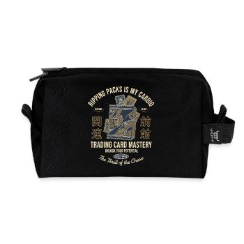 Packs zu rippen ist meine Meisterschaft im Cardio-Sammelkartenbereich - Recycelte Kulturtasche - Schwarz - Vorne