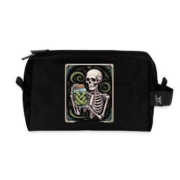 Tarotkarte XX Skelett Mit Essiggurken Glas - Recycelte Kulturtasche - Schwarz - Vorne