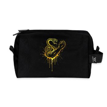 Snake Catcher Gold - Recycled Toiletry Zip Bag - black - Front