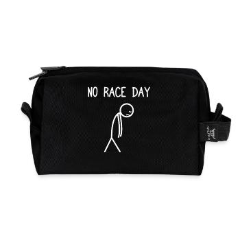 No race day Car lover car guy mechanic - Recycelte Kulturtasche - Schwarz - Vorne