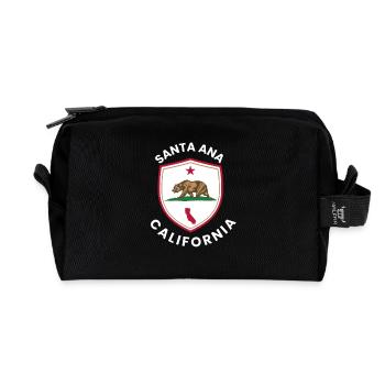 Santa Ana Bear Shield, Kalifornien - Recycelte Kulturtasche - Schwarz - Vorne