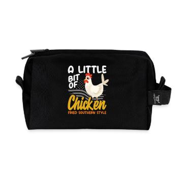 Pays du Sud au poulet frit - Trousse de toilette en tissu recyclé - noir - Devant