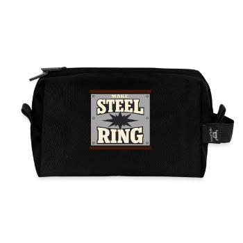 Cowboy-action-shooter. Cowboy-action-shooter - Recycelte Kulturtasche - Schwarz - Vorne