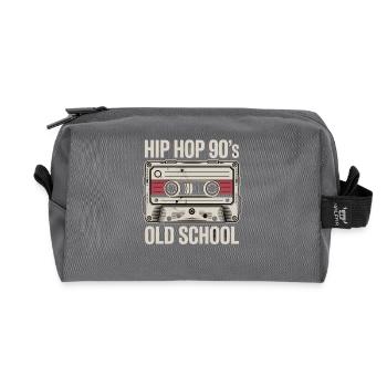 Hip Hop 90s Old School Kassette - Recycelte Kulturtasche - Anthrazit - Vorne