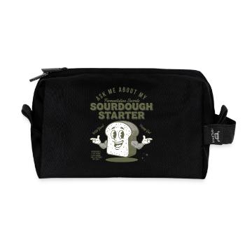 Pain levain pâtissier levain - Trousse de toilette en tissu recyclé - noir - Devant
