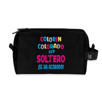 Le célibataire de Colorín, Colorado, est terminé - Trousse de toilette en tissu recyclé - noir - Devant