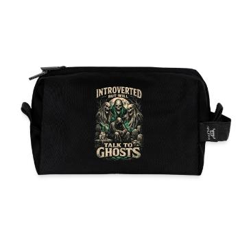 Friedhof Goth Introverted But Will Talk To Ghosts - Recycelte Kulturtasche - Schwarz - Vorne