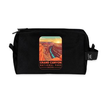 Parc national du Grand Canyon, Arizona - Trousse de toilette en tissu recyclé - noir - Devant