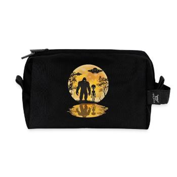 Alien Bigfoot UFO Sasquatch Believers Raumschiff - Recycelte Kulturtasche - Schwarz - Vorne