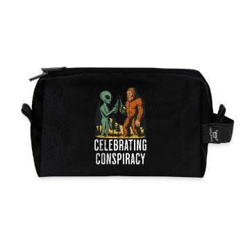 Alien Bigfoot UFO Sasquatch Believers Raumschiff - Recycelte Kulturtasche - Schwarz - Vorne