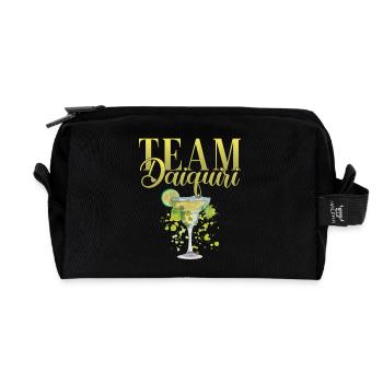 Équipe de cocktails de soirée de jeune fille Daiquiri - Trousse de toilette en tissu recyclé - noir - Devant