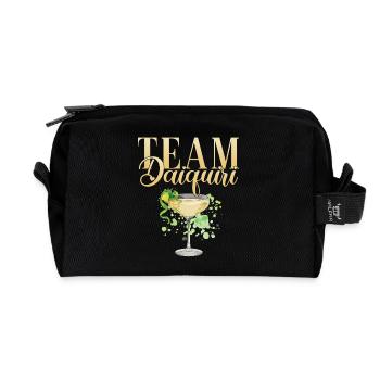 Équipe de cocktails de soirée de jeune fille Daiquiri - Trousse de toilette en tissu recyclé - noir - Devant