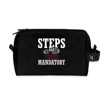 Pruning season with reduced calorie deficit - Recycled Toiletry Zip Bag - black - Front