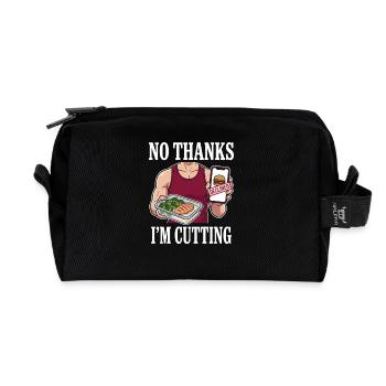 Pruning season with reduced calorie deficit - Recycled Toiletry Zip Bag - black - Front