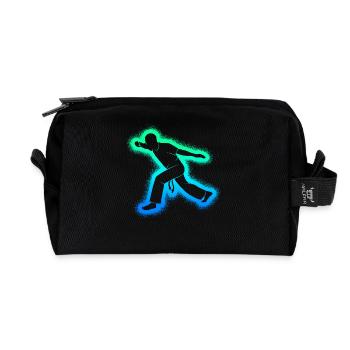 Capoeira Arts Martiaux Garçons Capoeristes - Trousse de toilette en tissu recyclé - noir - Devant