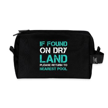 Dry Land Rescue: Return to Pool - Recycled Toiletry Zip Bag - black - Front