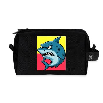 Hai - Recycelte Kulturtasche - Schwarz - Vorne