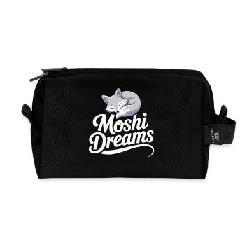 Moshi Dreams Fuchs - Schlafender Fuchs Geschenk - Recycelte Kulturtasche - Schwarz - Vorne