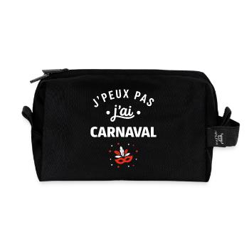 Karneval - Recycelte Kulturtasche - Schwarz - Vorne