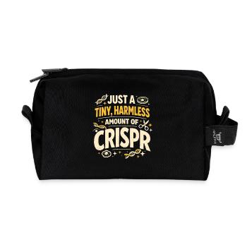 Ein Hauch CRISPR | Genetik Humor - Recycelte Kulturtasche - Schwarz - Vorne