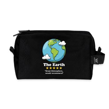 La Terre - Trousse de toilette en tissu recyclé - noir - Devant