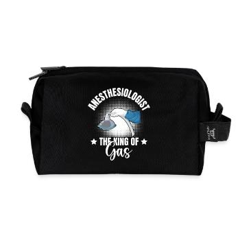 Anesthesiologist The King Of Gas Specialist - Recycled Toiletry Zip Bag - black - Front