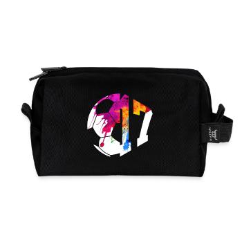 NO. 17 FOOTBALLER NUMBER 17 FOOTBALL 17TH BIRTHDAY - Recycled Toiletry Zip Bag - black - Front