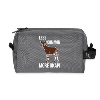 Okapi Lovers Okapi Animal Rare Wildlife Love - Recycled Toiletry Zip Bag - anthracite - Front