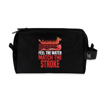 Dragon Boat Club Paddler Team Drachenboot Geschenk - Recycelte Kulturtasche - Schwarz - Vorne