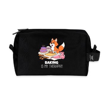 Fuchs Baking Therapy: Cakes & Cookies - Recycled Toiletry Zip Bag - black - Front
