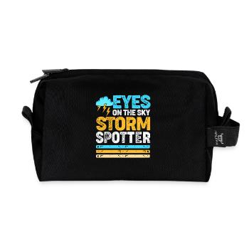 Meteorologie Meteorologe Wetter - Recycelte Kulturtasche - Schwarz - Vorne