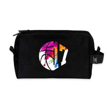 NO. 17 NUMBER 17 BASKETBALL 17TH BIRTHDAY - Recycled Toiletry Zip Bag - black - Front