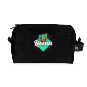 Luzon Island Philippines Coconut Holiday Souvenir - Recycled Toiletry Zip Bag - black - Front
