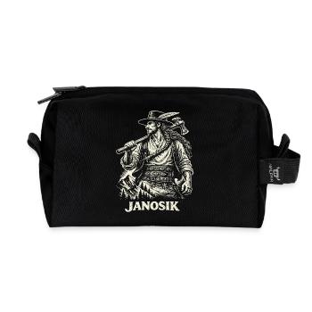 Janosik Polish Highland Legend - Recycled Toiletry Zip Bag - black - Front