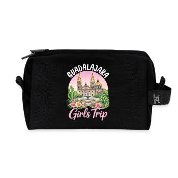 Guadalajara Girls Trip - Recycled Toiletry Zip Bag - black - Front