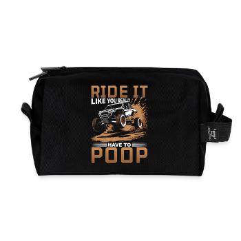 UTV Tout-Terrain Boy Men 4 Wheels Side by Side - Trousse de toilette en tissu recyclé - noir - Devant