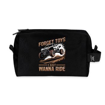 UTV Tout-Terrain Boy Men 4 Wheels Side by Side - Trousse de toilette en tissu recyclé - noir - Devant
