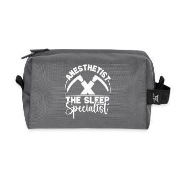 Anesthesiologist The Sleep Specialist Anesthesia - Recycled Toiletry Zip Bag - anthracite - Front