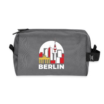 Berlin Skyline Fernsehturm - Recycelte Kulturtasche - Anthrazit - Vorne