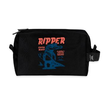 Ripper Surfer Croc Cocoa Beach Florida - Recycelte Kulturtasche - Schwarz - Vorne