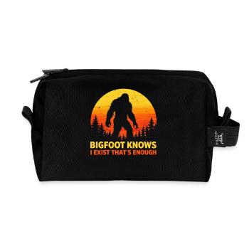 Bigfoot Sasquatch Yeti Cryptid Creatures Big Foot - Recycelte Kulturtasche - Schwarz - Vorne