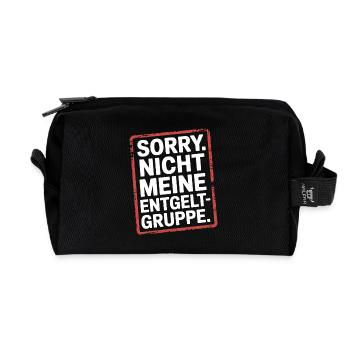 Sorry Nicht Meine Entgeltgruppe Beamte TVöD Büro - Recycelte Kulturtasche - Schwarz - Vorne