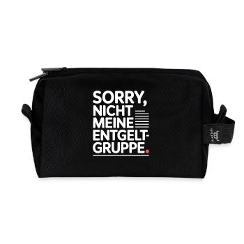 Sorry Nicht Meine Entgeltgruppe Beamte TVöD Büro - Recycelte Kulturtasche - Schwarz - Vorne