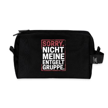 Sorry Nicht Meine Entgeltgruppe Beamte TVöD Büro - Recycelte Kulturtasche - Schwarz - Vorne