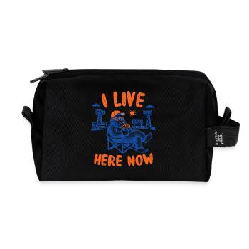Bigfoot-Baseball-Fan Ich wohne jetzt hier - Recycelte Kulturtasche - Schwarz - Vorne
