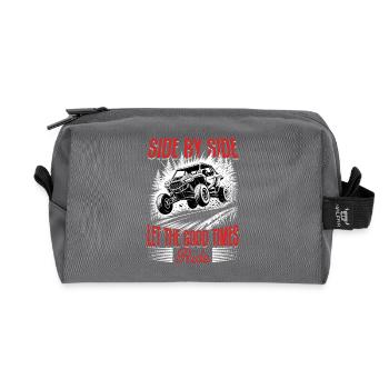 UTV Off Road 4 Wheeler Side by side - Recycelte Kulturtasche - Anthrazit - Vorne